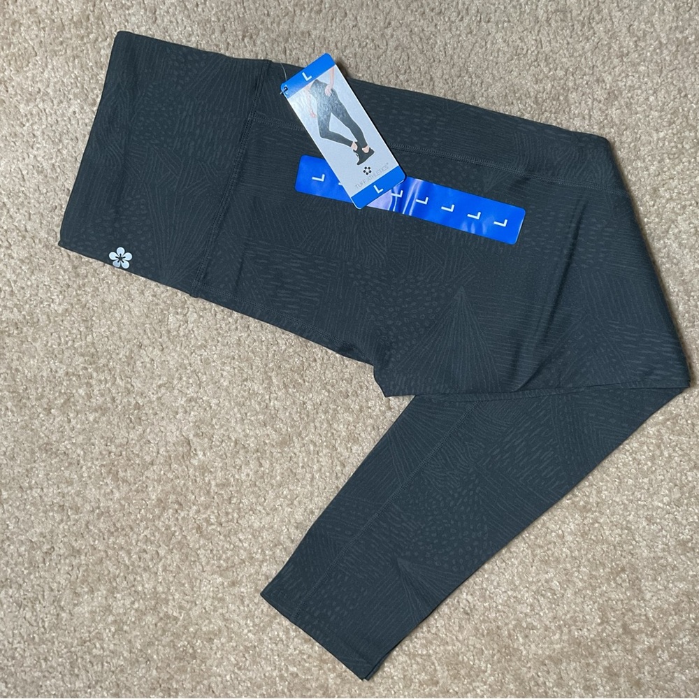 Grey/blue patterned leggings